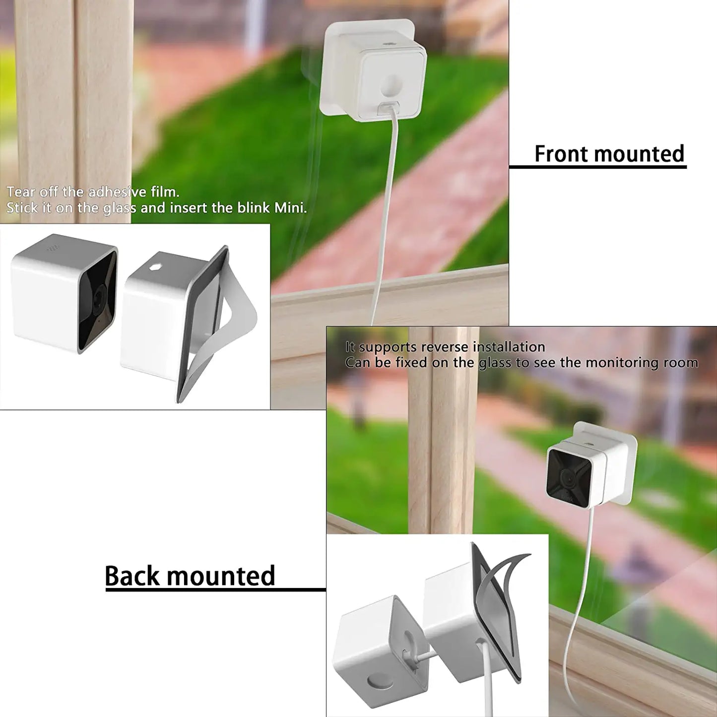 Window Mount for Blink Mini, Through Window Use Blink mini Camear