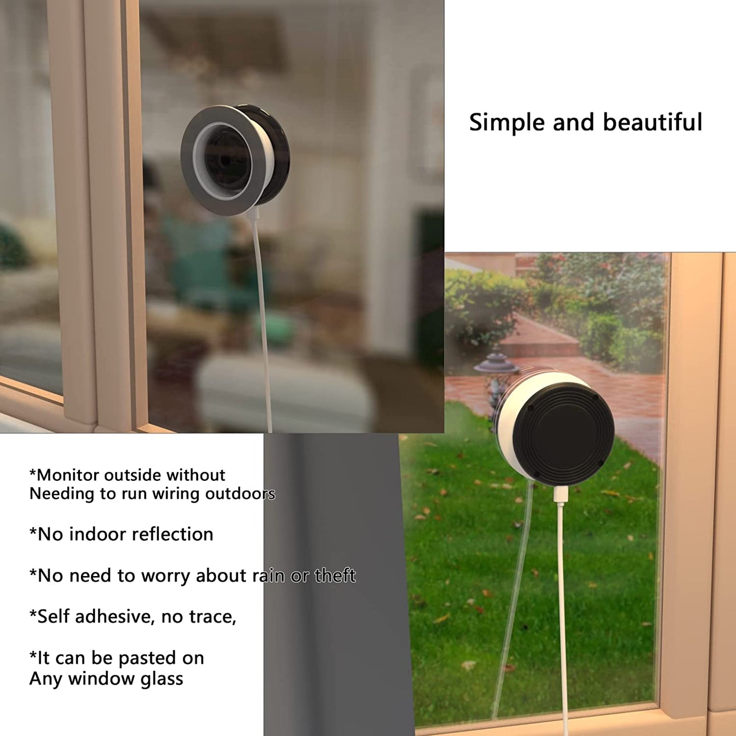 Window Mount for Yi Smart Home Camera , Through Window Use Yi Home Camera